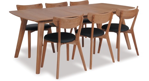 Rho Extension 1800 Dining Table & Pero Chairs x 6 Rho Extension 1800 Dining Table & Pero Chairs x 6
